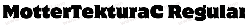 MotterTekturaC Regular字体转换